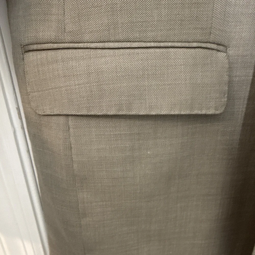 LAUREN Ralph Lauren Men's Tan Solid Trim Fit 2-Button Notch Blazer Jacket XL